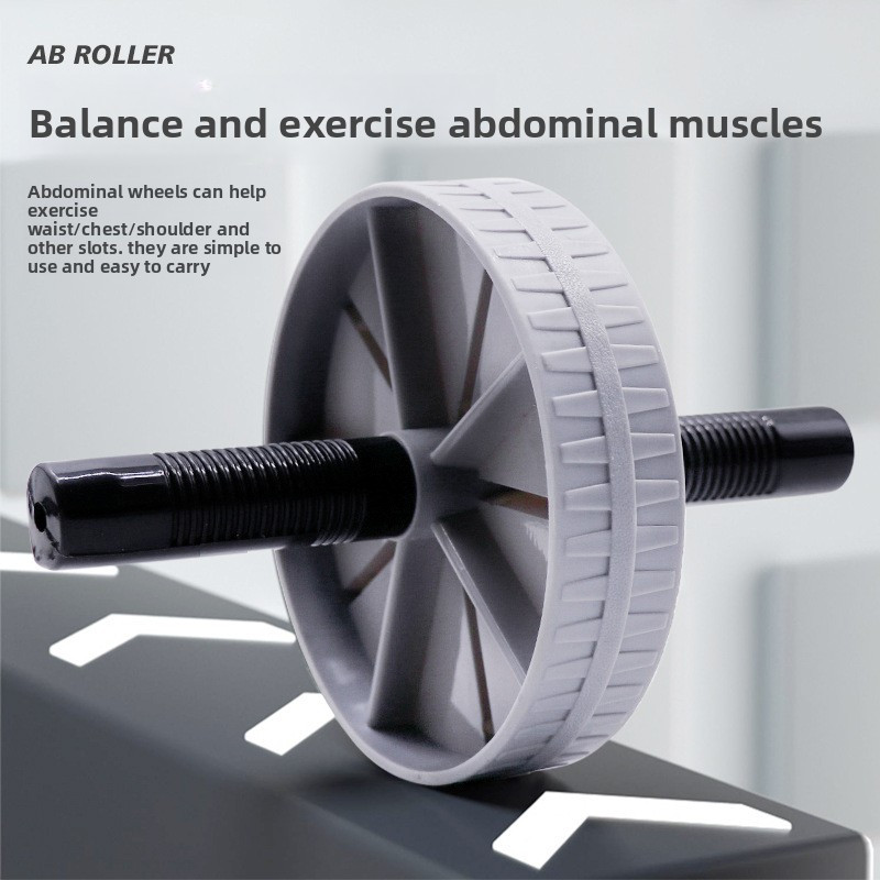 Abdominal Wheel Roll - Core Strength Trainer & Ab Roller Wheel for Home Gym, Non-Electric Abdominal Workout Equipment with Stability Training, Full Body Workout for Waist, Arms, Legs - Ideal for Beginners & Advanced Users, Sleek Fitness Gear, Sturdy Construction