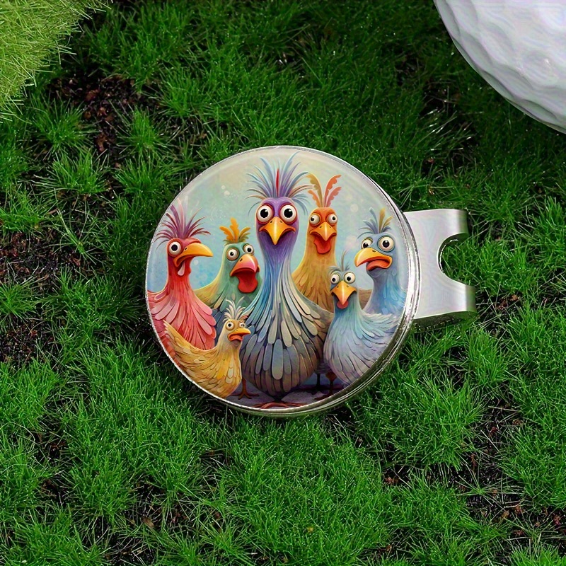 A Magnetic Golf Ball Marker Made Of Sturdy Metal, Perfect For Golfers And , Featuring And A Sleek Metal End