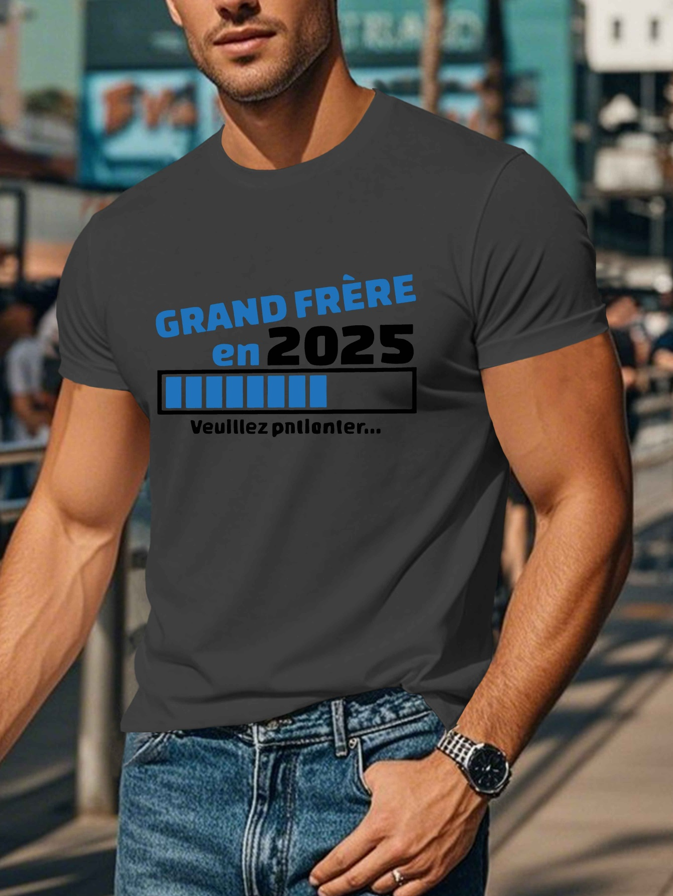 stylish french men's short sleeve t shirt 