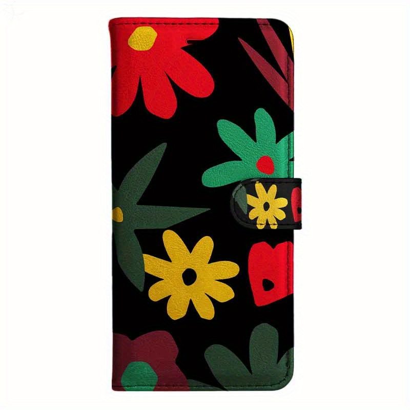 TEMU Phone Case: Graffiti Flower Flip Wallet Case For Motorola Moto G9 E7 G30 G34 G10 G20 G50 G60 S E30 E40 E20 G41 G31 G51 G71 S30 X30 G22 G52 E32