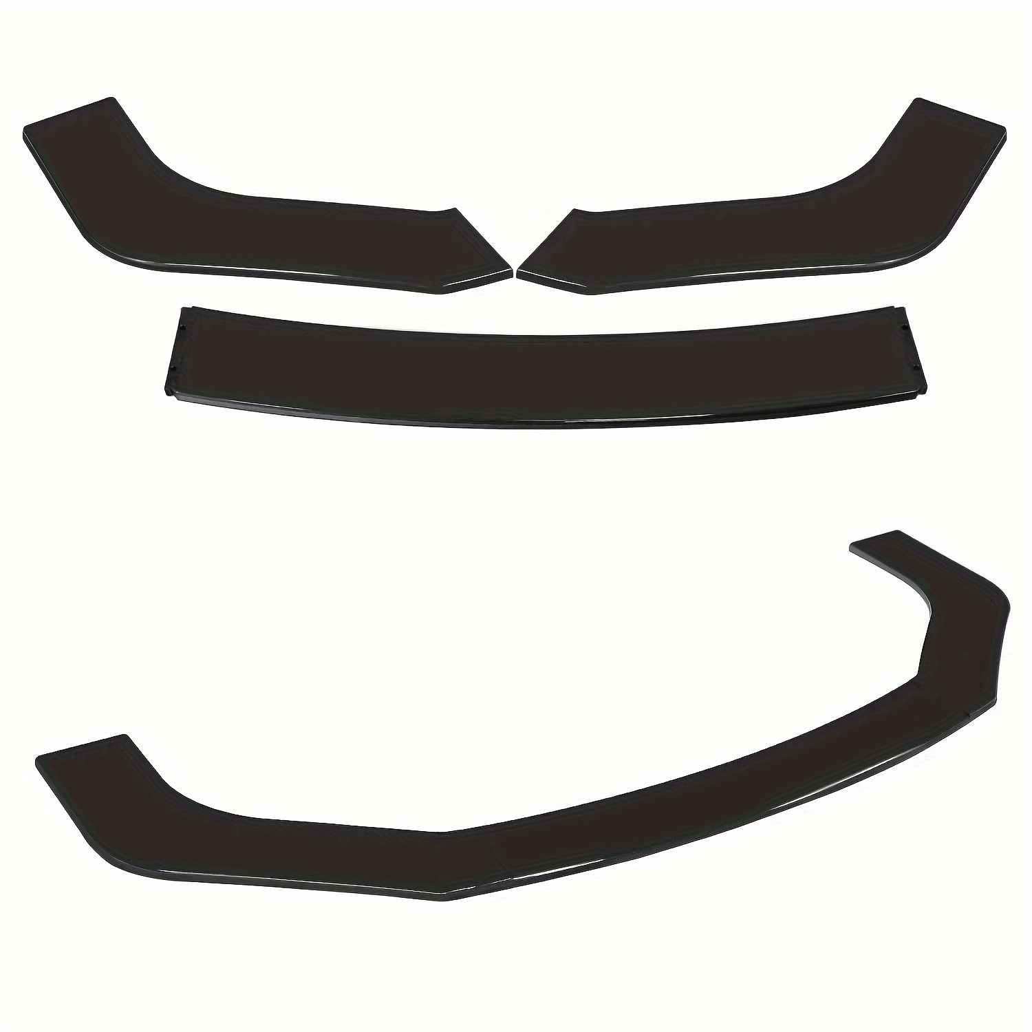 TEMU Front Bumper Lip Splitter Spoiler For A3 A4 A5 A6 A7 A8 Rs3 Rs4 Rs5 Rs6 Q3 Q5 Q7 , Polished Abs Body Kit Accessory