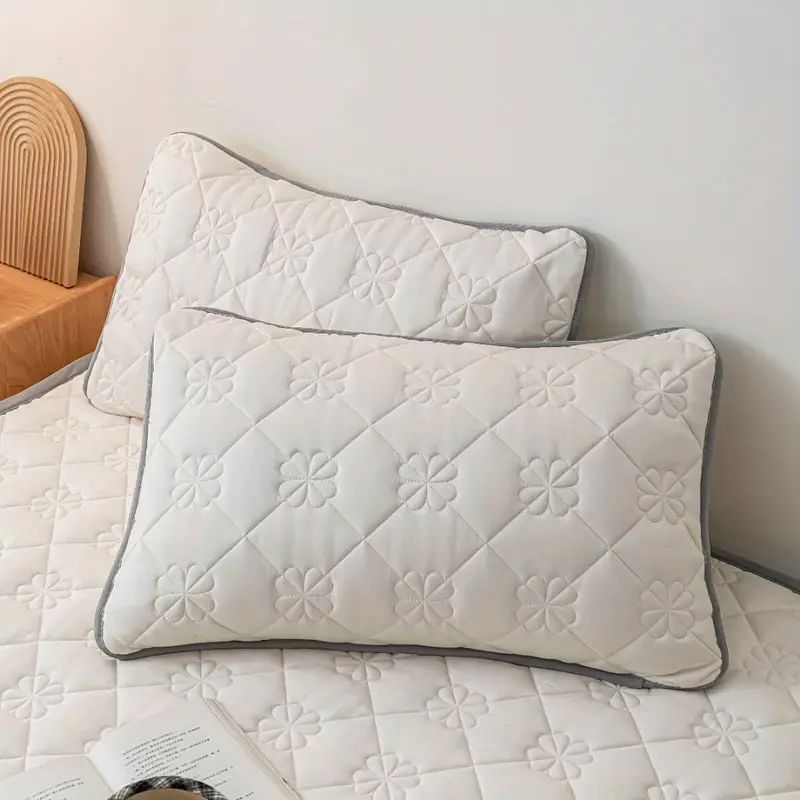 2 pack high quality pillowcases breathable pillow protectors machine washable durable decorative bedding covers for use 6 colors no insert Product details 1