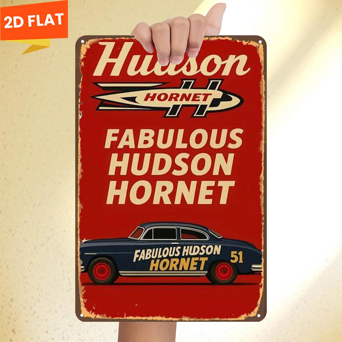 TEMU 2d Flat 1pc, Fabulous : Automotive , Tin Lron Sign, Decorative Paintings/room/restaurant/bar/door/garage Decor, 12x8in/30x20cm