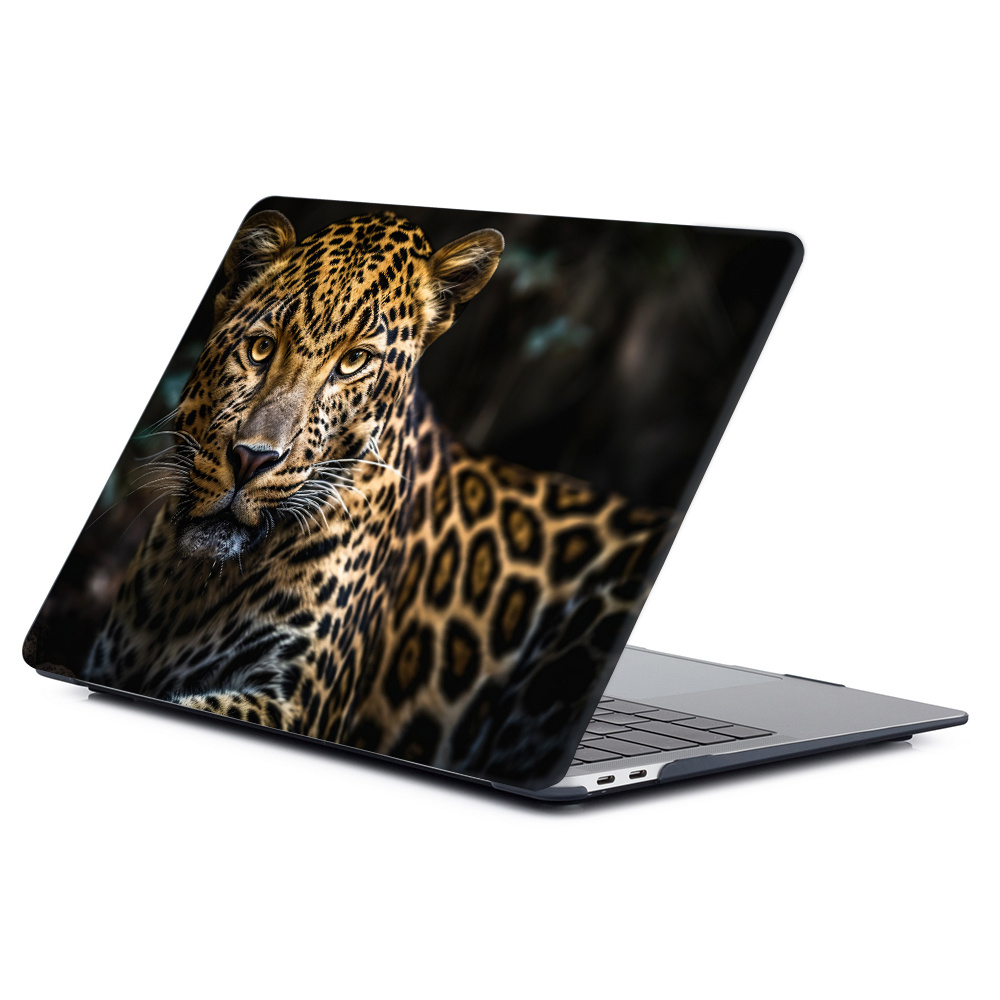 Leopard Print Laptop Case for MacBook Air 15, Hard Shell
