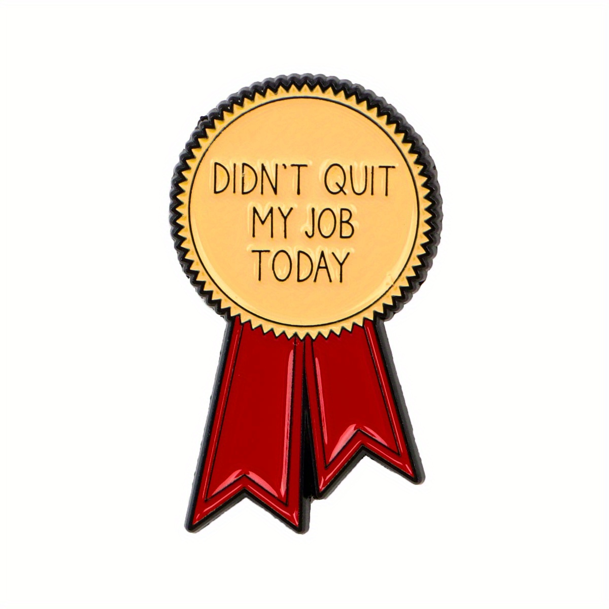 "didn't Quit My Jcb Today" Enamel Pin Cute Lapel Pins Badges On Backpack Men's Brooch Clothes Gift Jewelry Fashion Accessories 1pc
