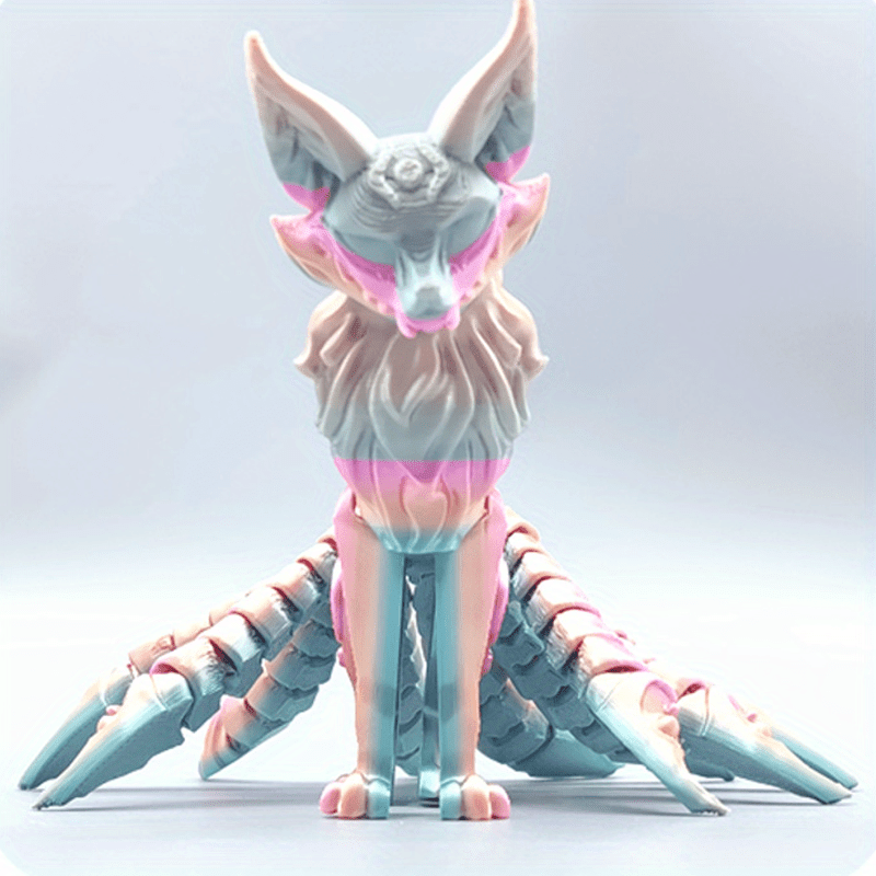 3d printed nine tailed fox figurine articulated - Temu Mexico