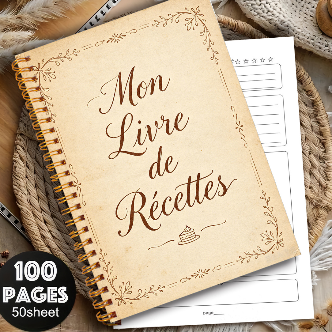 TEMU Bloc-notes 2D plat 1pc, Cahier planificateur de recettes , Design aquarelle poterie de fruits , Style aquarelle , Convient aux cuisiniers à