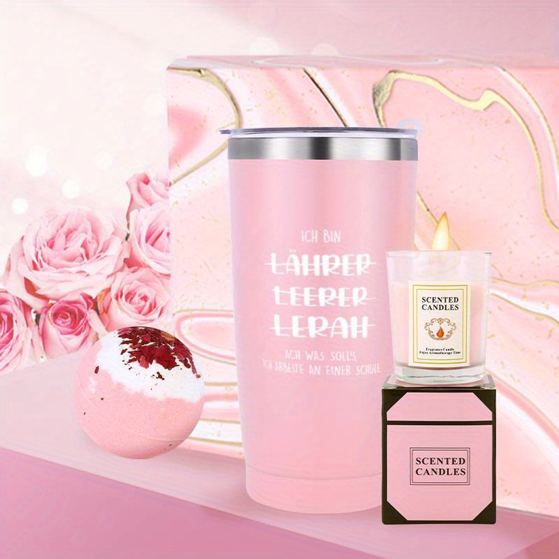 8 komada Njemački učiteljski humor tematska košara za žene, Poklon set za rođendan, Košarica s više predmeta, Spa poklon paket za najbolju prijateljicu i sestru, Poklon za djevojku, suprugu ili majku – Set za spa opremu