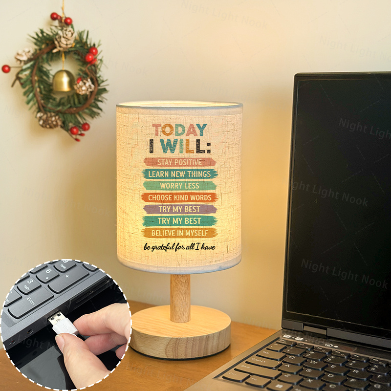 Fabric Table Lamp for Mental Health Awareness