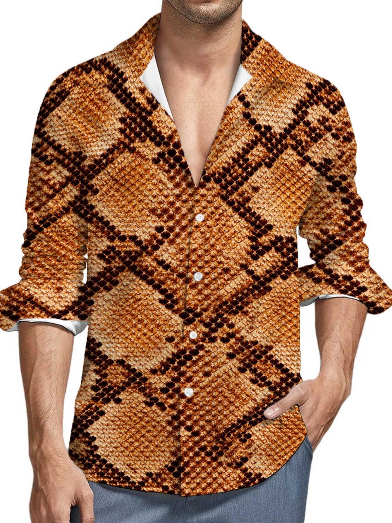 snake skin shirt sold on Temu United States
