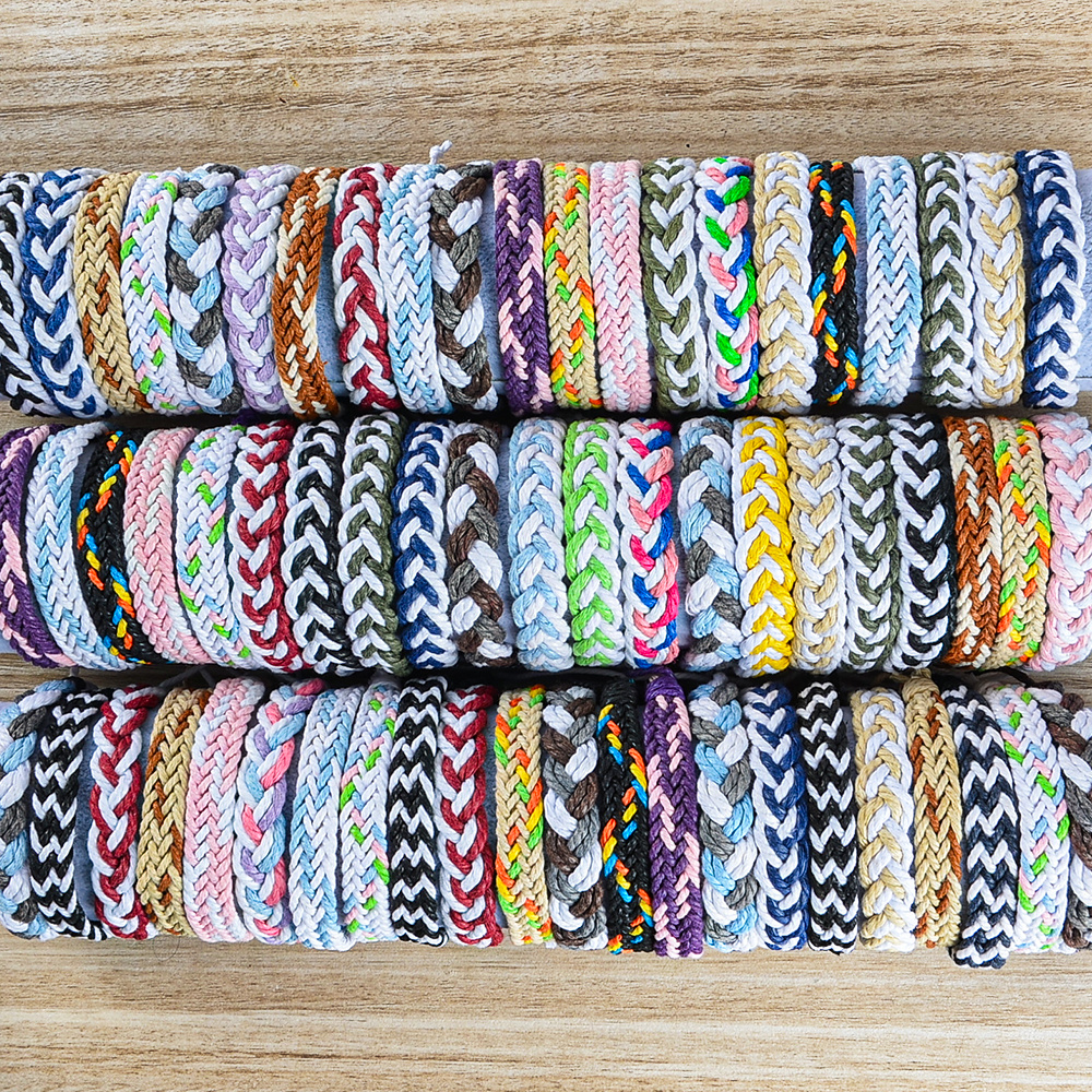 12pcs Bohemian Braided Bracelet Set, Unisex