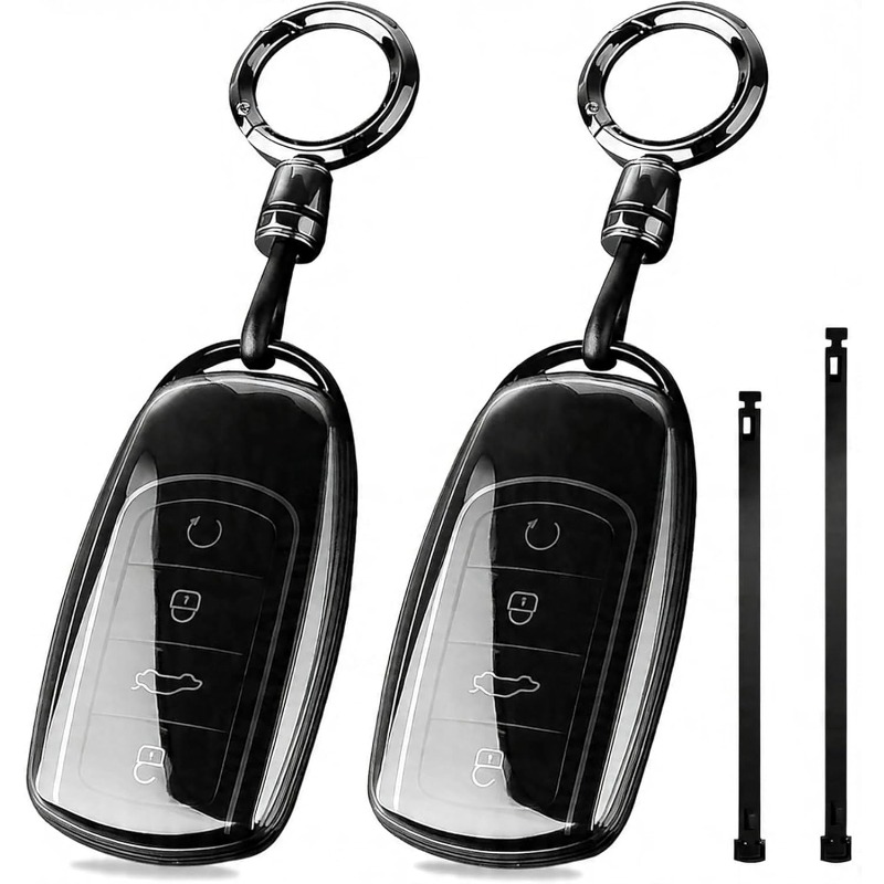TEMU Juego de 2 fundas TUP para llavero de coche para Chery J7 J8 J9 Tiggo 8plus 5 Plus 7pro Tiggo 7 Pro Max 5 C5, accesorios para portallaves