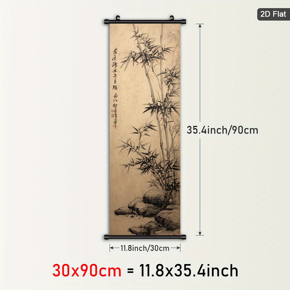E-shop 2D-Flach, . Gerahmtes Einzigartiges Design Hängende Rollbild-Poster, Kulturelle Leinwand-Wandkunst, Moderne Heim-Wanddeko, Ruhiges Kunstrollbild