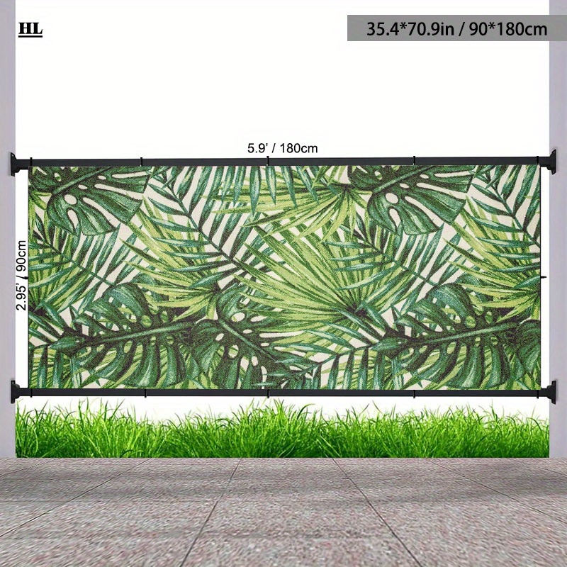 1pc of decorative fence outdoor decoration balcony privacy screen wall decoration   printed pattern railing decor   in 3 sizes of polyester digital printed patio protective fence cover exquisite patterns wind blocking