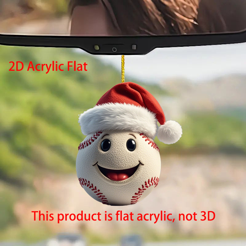 

1pc Hat - 2d Car Hanging And Christmas Tree Decoration