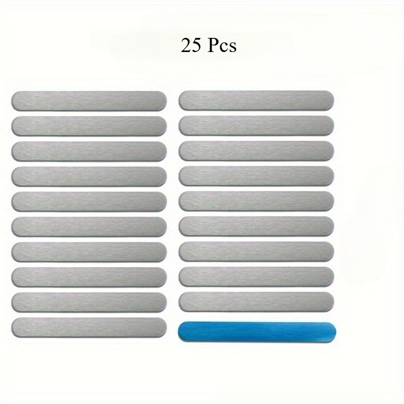 TEMU 25pcs Metal Strips For Installation, Self-adhesive Metal Strips, Suitable For Phone Cases, Suitable For Classrooms, Refrigerators, Science , ,