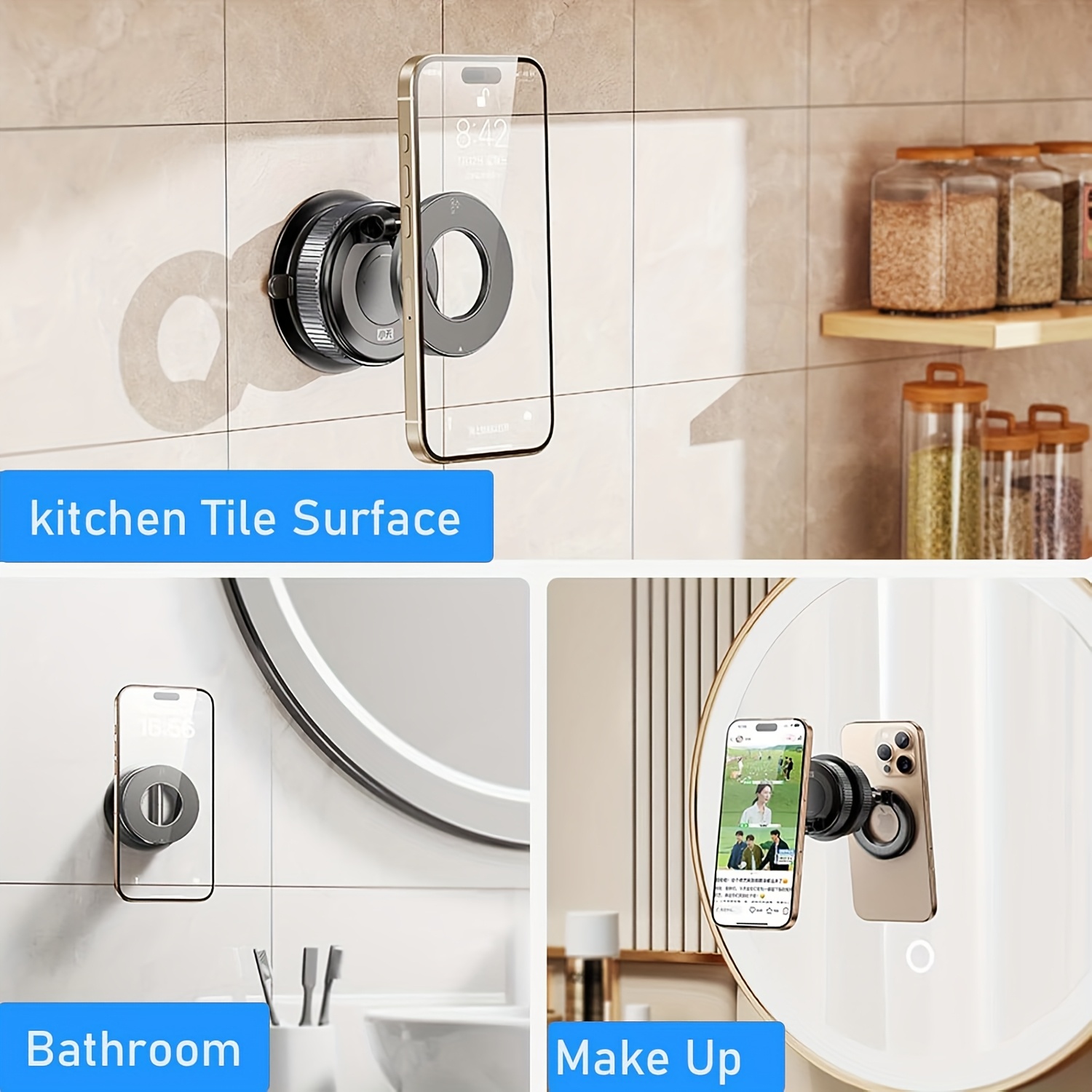 Practical A 360° Adjustable Magnetic Phone Holder, Suitable for Use on Car Dashboards, Compatible with Iphone 16/15/14/12 Series, Portable Foldable Car Phone Stand 18 A 360° Adjustable Magnetic Phone Holder, Suitable for Use on Car Dashboards, Compatible with Iphone 16/15/14/12 Series, Portable Foldable Car Phone Stand