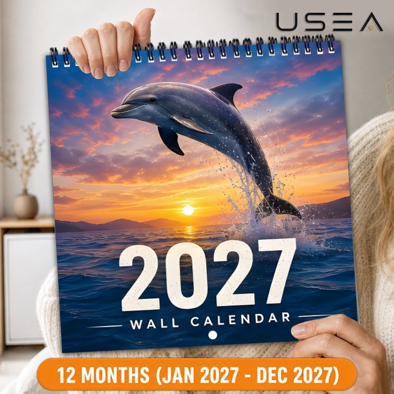 TEMU Calendrier mural 2027, Calendrier mural sur le thème des 2027, Planificateur mensuel de 12 mois, Calendrier à spirale à double fil, Fêtes