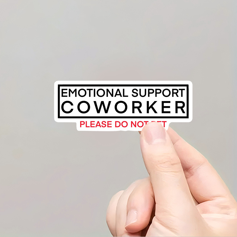 

Emotional Support Coworker Vinyl Sticker - Car Exterior Accessories