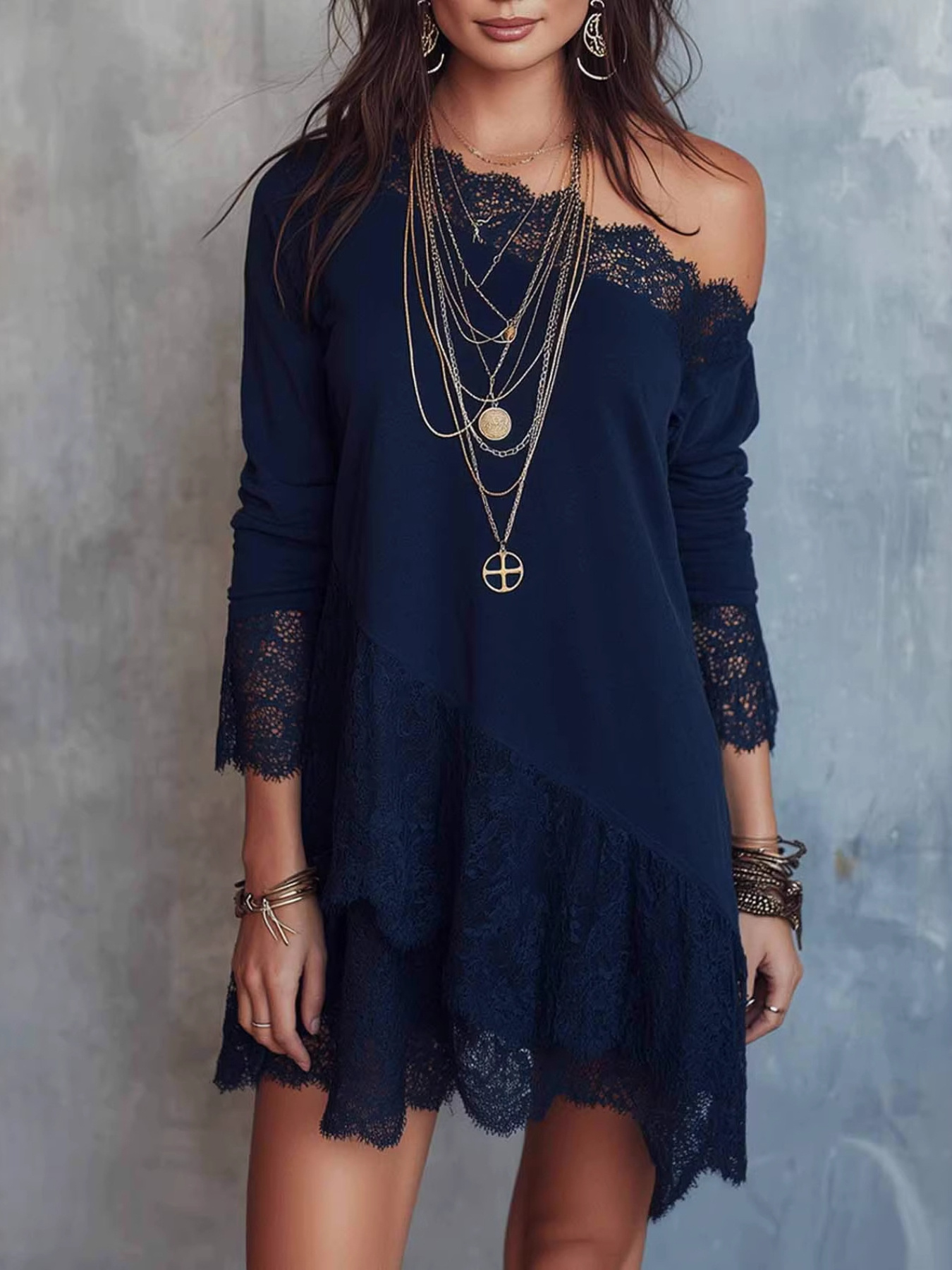 boho lace dress sold on Temu United States