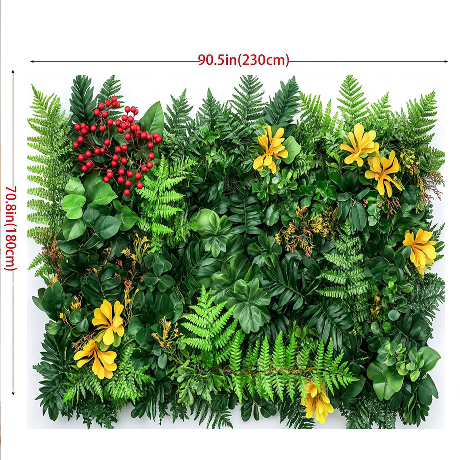 TEMU 1pc Simulation Wall Panel, Artificial Plant Decoration For Home, Garden, And Event Banners, Party Supplies, Home Decor, Easter, Party Banners