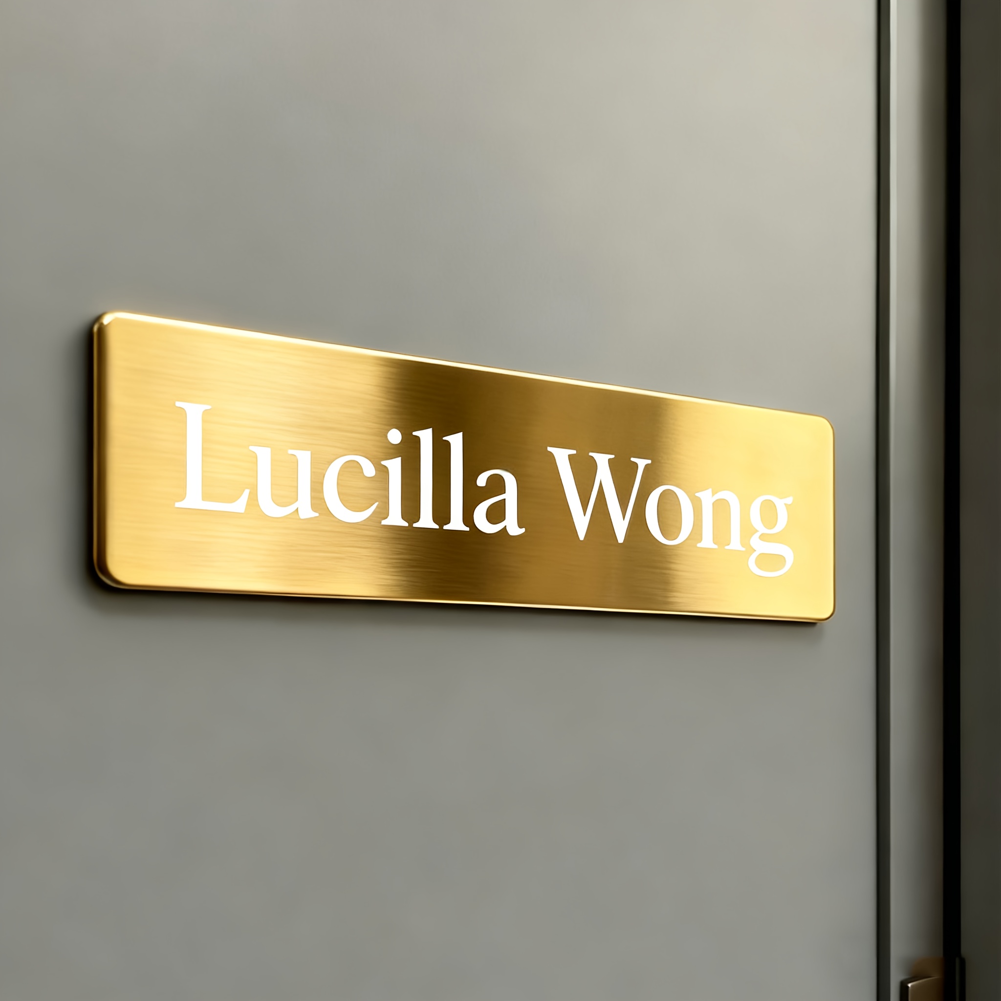 Personalized Engraved Stainless Steel Mailbox Sign – Durable Metal Nameplate For Outdoor Decorative Mailbox Additions, Weather-resistant And Long-lasting Label For Home Or Office Entry