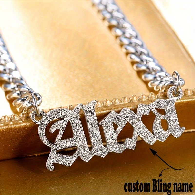 

Personalized Pendant Necklace - Steel , For Birthdays & Teacher Appreciation