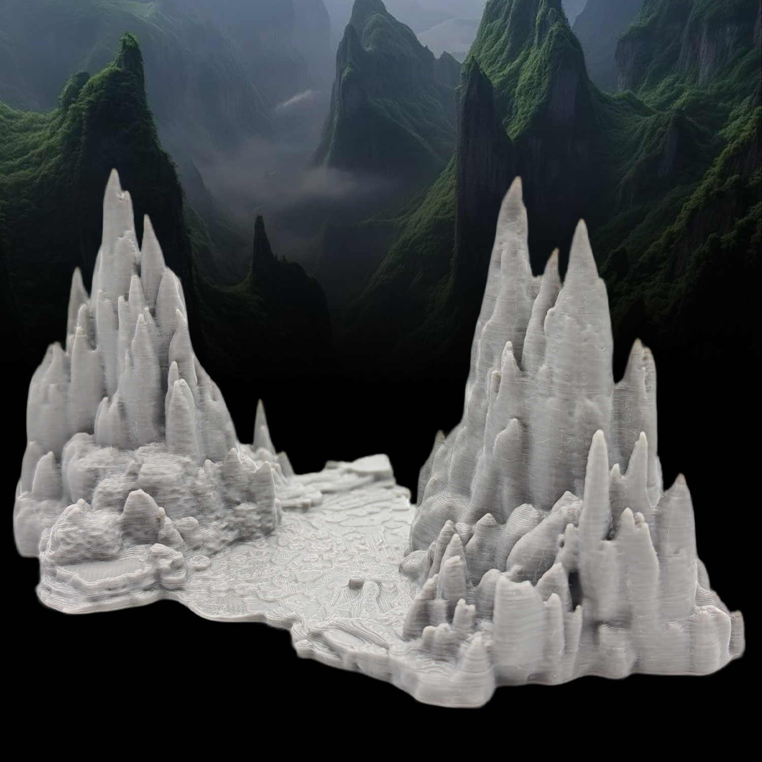 E-shop Berglandschaft Deko DND Modell - Realistische Textur und Natur Simulation, Spiel Zubehör, Bemalbar (Farben), Perfektes Geschenk für