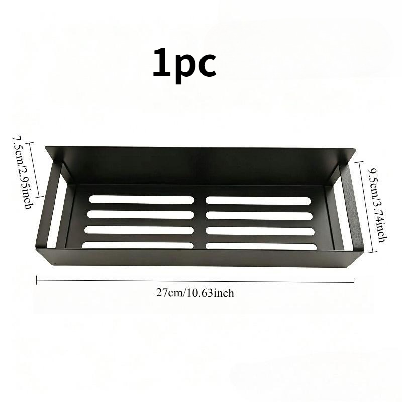 TEMU 1pc Organisateur Magnétique pour Réfrigérateur, Paniers de Rangement Perçage, Étagère à Épices Latérale Robuste pour Frigo, Support Magnétique