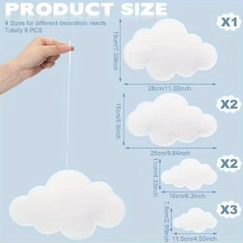  display for festivals 1 set of 8 10 3d   and moon decorations home and shopping mall ceiling diy felt hangings suitable for   a daily festival atmosphere       to you