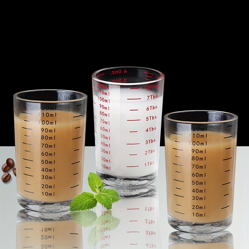 one 4 ounce glass measuring cup featuring red ideal - Temu