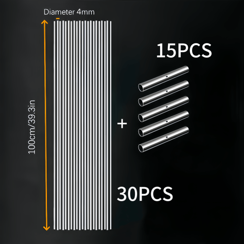 Fiberglass Rods Kit/snap Connectors - Poles For Frost Blankets, Garden Tunnels, Shade Cloth | Heavy-duty 4mm Weatherproof Frame