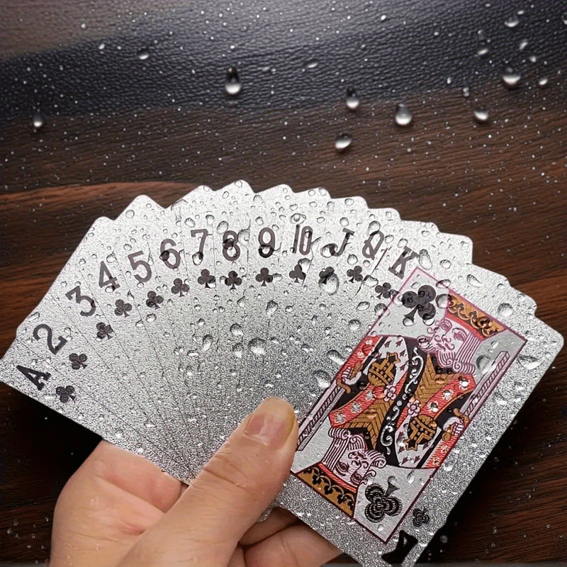 [flexible Silvery Cards] Waterproof Flexible Silvery Playing Cards With Boxes | Parties, Games, Halloween, Thanksgiving, Christmas Gifts