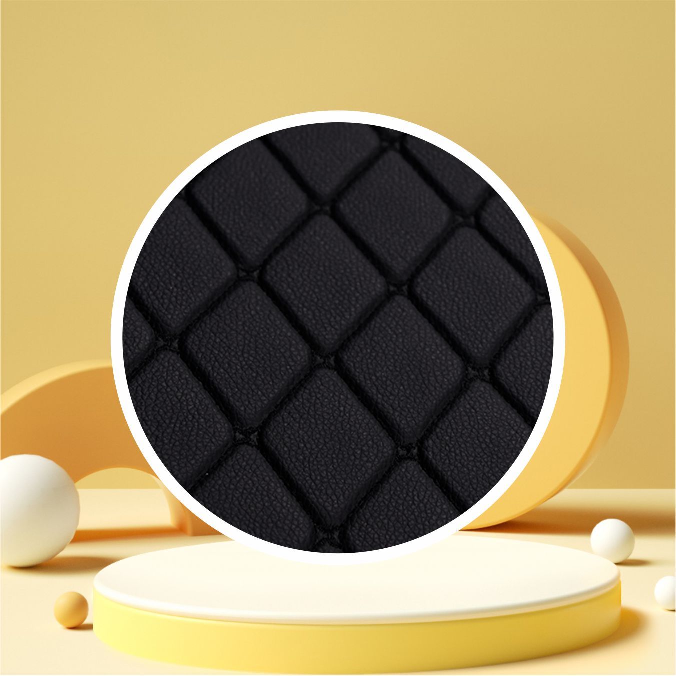 TEMU For Mercedes-benz For 2017-2020 3 Layer Pu Leather Stereo Full Coverage Anti-slip Car Trunk Mat, Waterproof, Stylish, High Temperature