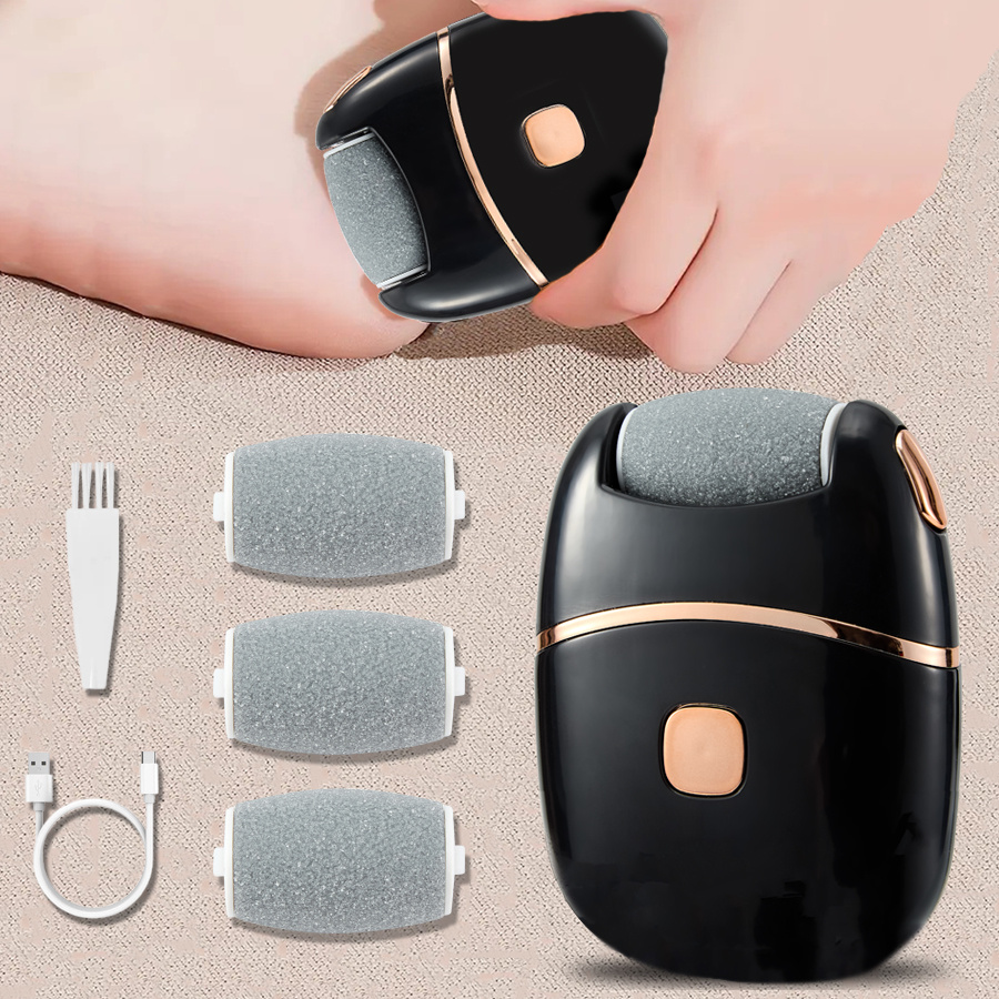 Electric , Professional Foot Remover, Electric Foot File And Pedi Skin Remover, Foot Skin Polishing, 2-speed, Usb Charging, 500mah Lithium Battery, Compact And Portable, For Holiday