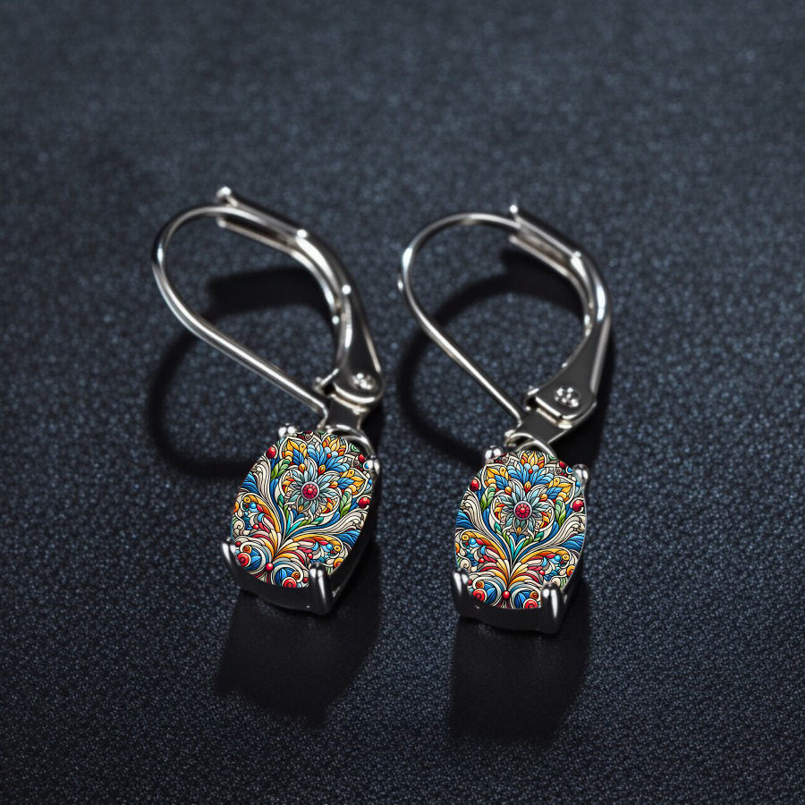 TEMU 2pcs Mandala Earrings, Earrings, Decorative Earrings, Meaningful Earrings, Stylish Earrings, Patterned Earrings, Jewelry Additions, Jewelry,