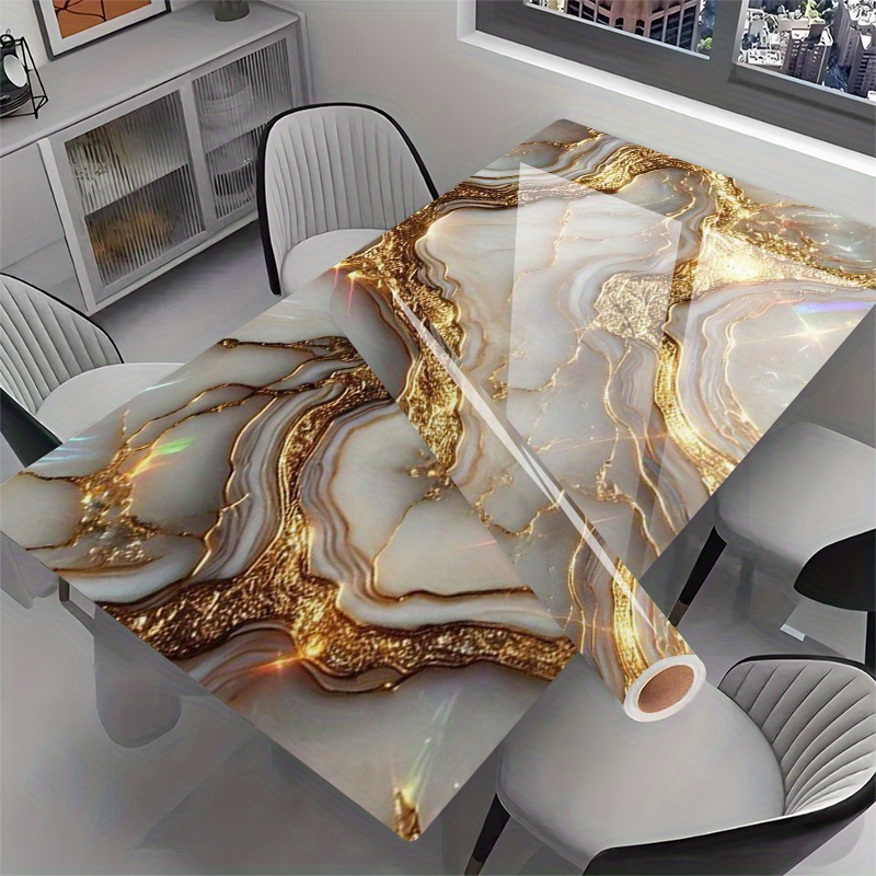TEMU 1pc High Quality Vinyl Desktop Sticker, Self Adhesive Waterproof Wall And Desk Decoration, Removable Heat And Oil Resistant Diy Decorative