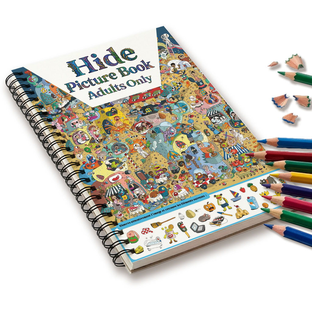 Creative Puzzle Book Suitable For Adults - A5 Spiral Bound Thick Page Brain With Challenges, Portable Mind Focus Exercise Gift For Anxiety Relief, Suitable For Couples, Travel & Activity