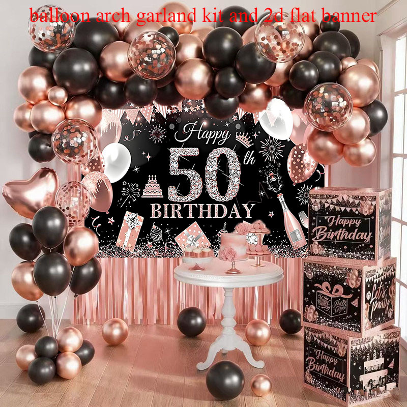50th birthday decorations sold on Temu United States