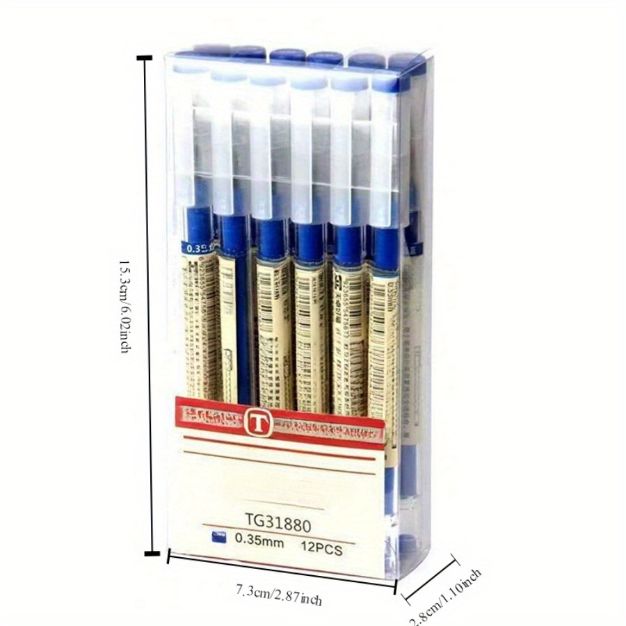 12 Japanese Fine Gel Pens, 0. Gel Ink Roller Ball Pen, Plastic Material, Suitable For School And Office Use, Smooth Writing - Black, Blue, Red Ink Stationery Supply