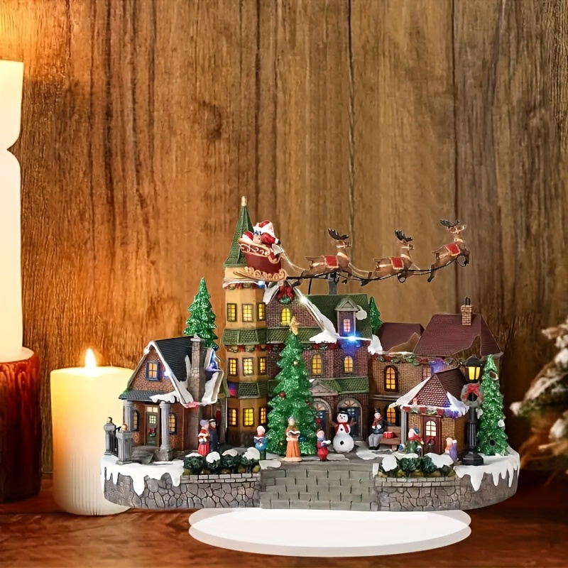 

1pc Christmas Decoration - - Building Display For And Decor