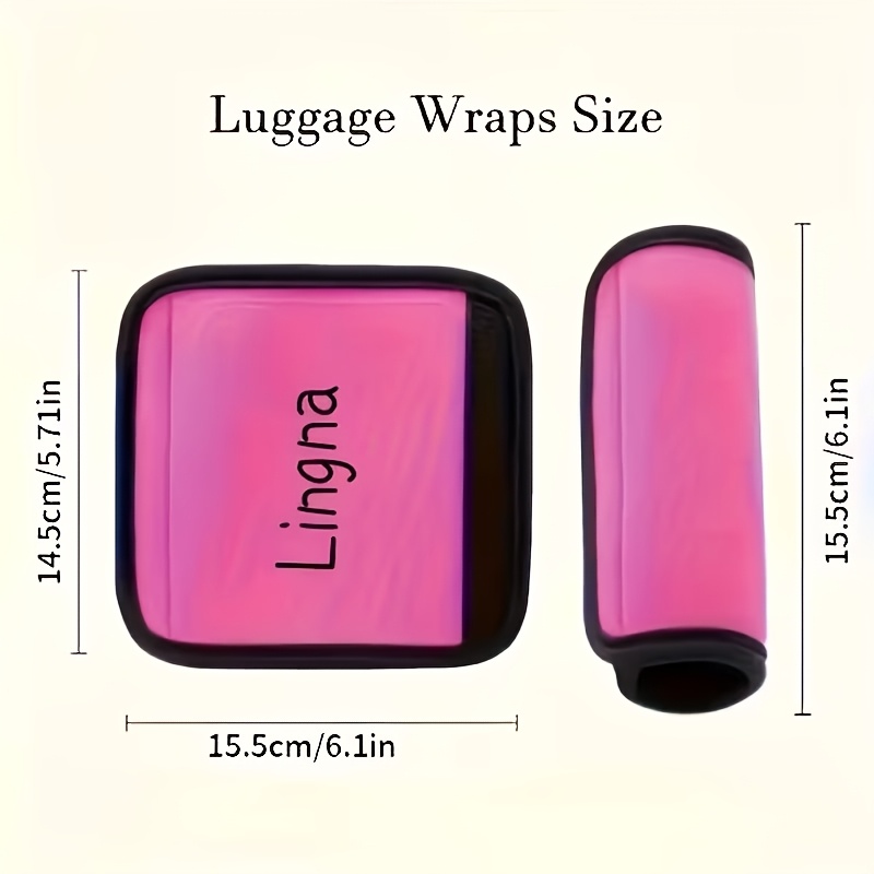 Custom Luggage Handle Tag, Engravable with Name/Letters/Text