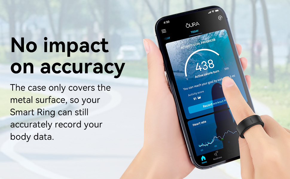 Cet ensemble de 2 coques ultra-minces en silicone est conçu pour les anneaux Samsung Galaxy et est compatible avec les kits de tailles Oura Ring, Ringconn et Ultrahuman Ring AIR. La taille S convient aux anneaux 5/6/7/8/9/10 en transparent/clair.