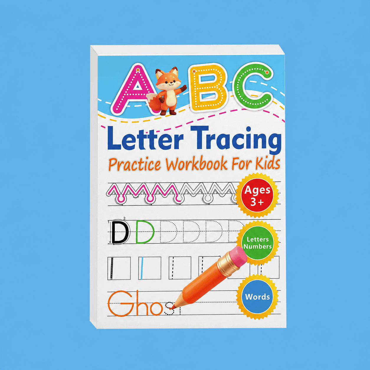 TEMU Preschool Materials Letter Tracing Workbook, 64 Pages Of Alphabet And Numbers Handwriting Practice Book, Early Writing And Fine Motor Activity
