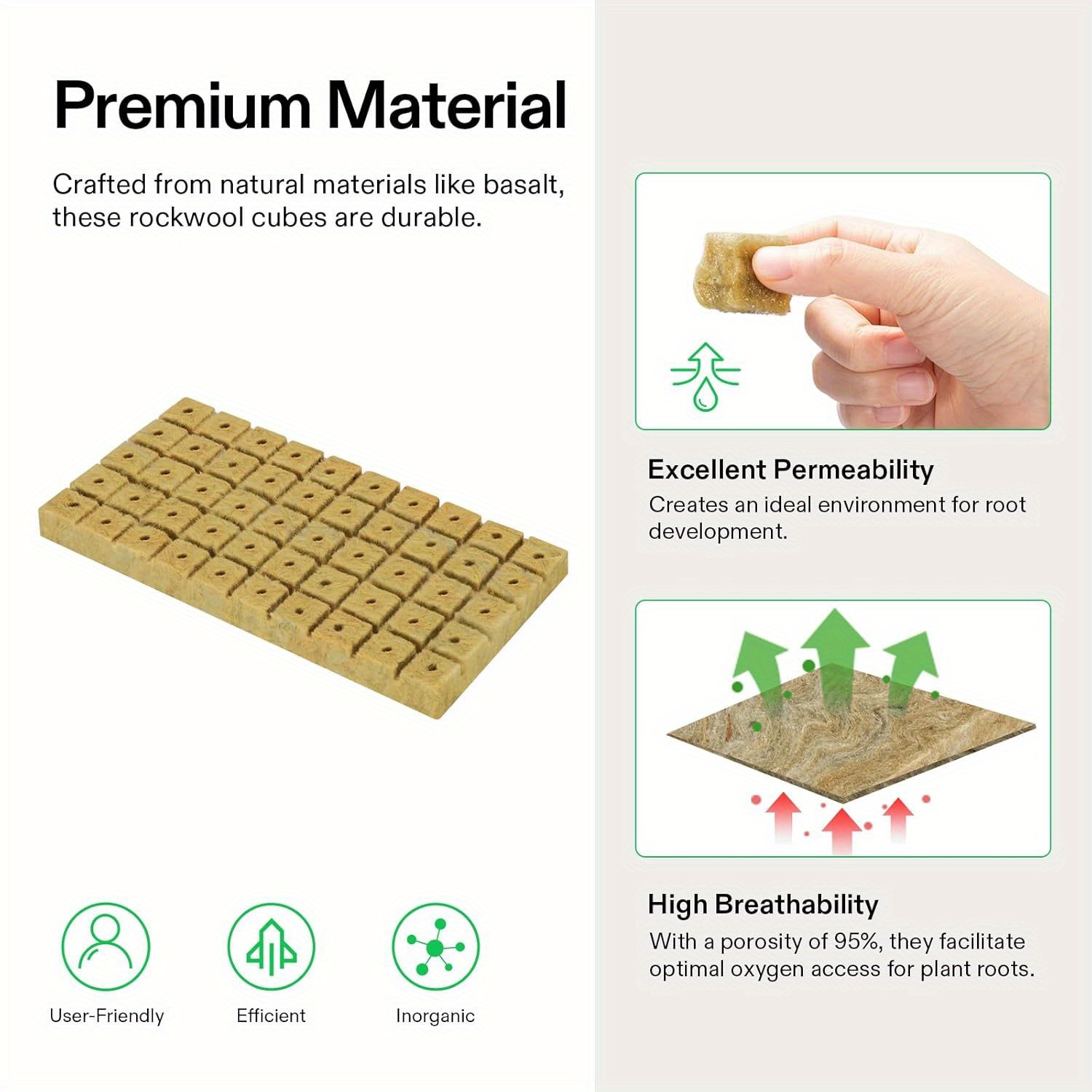 (200 plugs in total) 4 sheets   grow cubes for rooting,  , clone plants, starting seeds, ideal   for hydroponic growing details 2