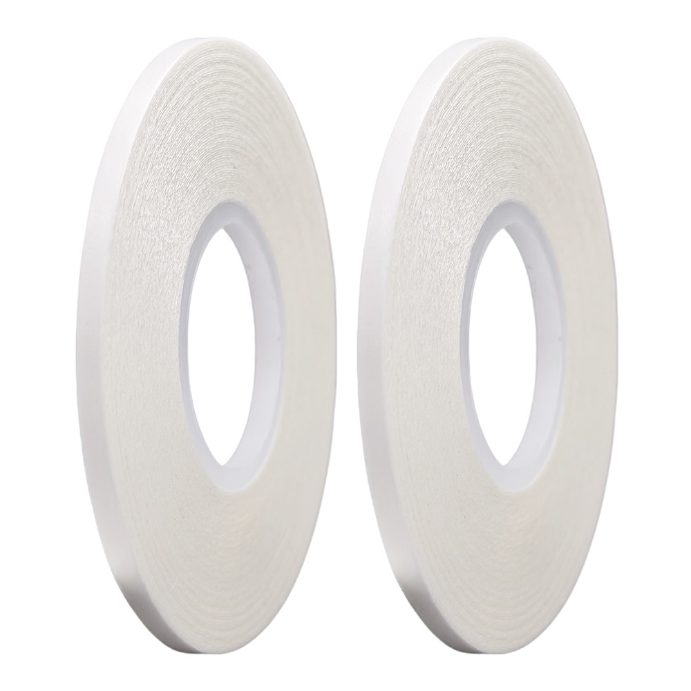 TEMU 2pcs Water Soluble Double Sided Tape For Fabric, 0.118 Inch/ 3mm Width X 9 Meters/ 9.81 Feet, Strong For Fabrics & Handicrafts, Release Paper,