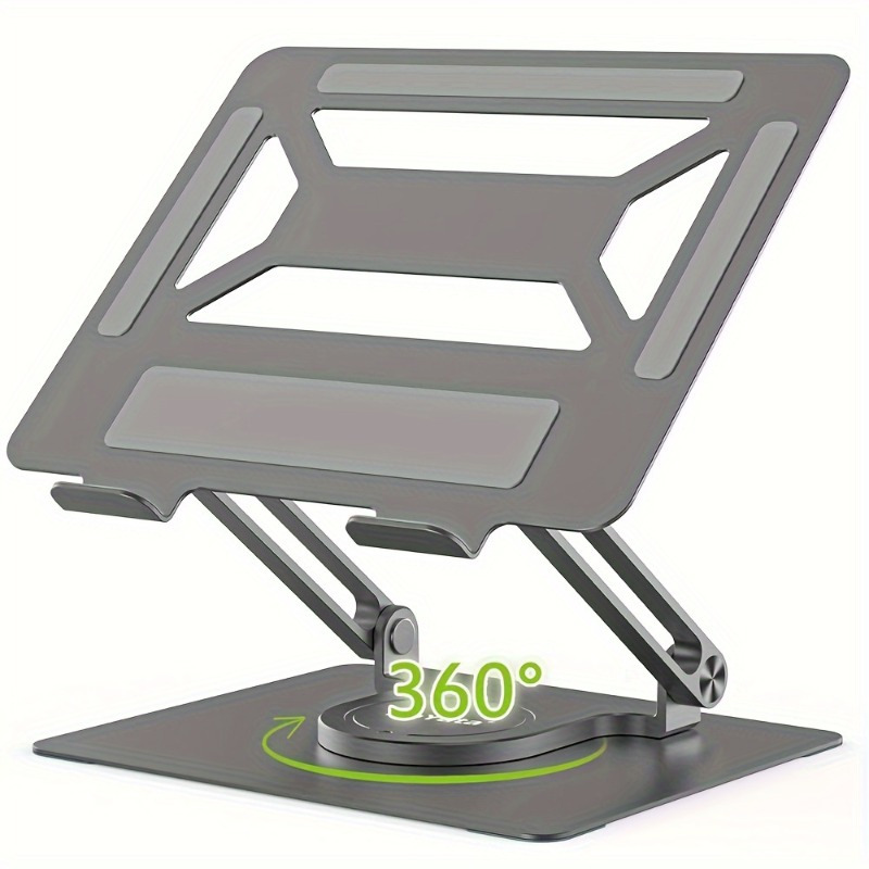 laptop stand adjustable computer stand with 360 swivel base ergonomic foldable laptop adapter stand compatible with all   air laptop up to 17 inches Product details 2