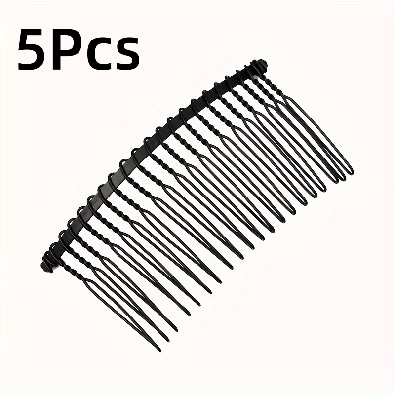 TEMU 5pcs Invisible Insert Comb Suitable For All Hair Types - Edge Control Tool For Broken , Discreet Hair Styling For Braids, Twists,, Texture