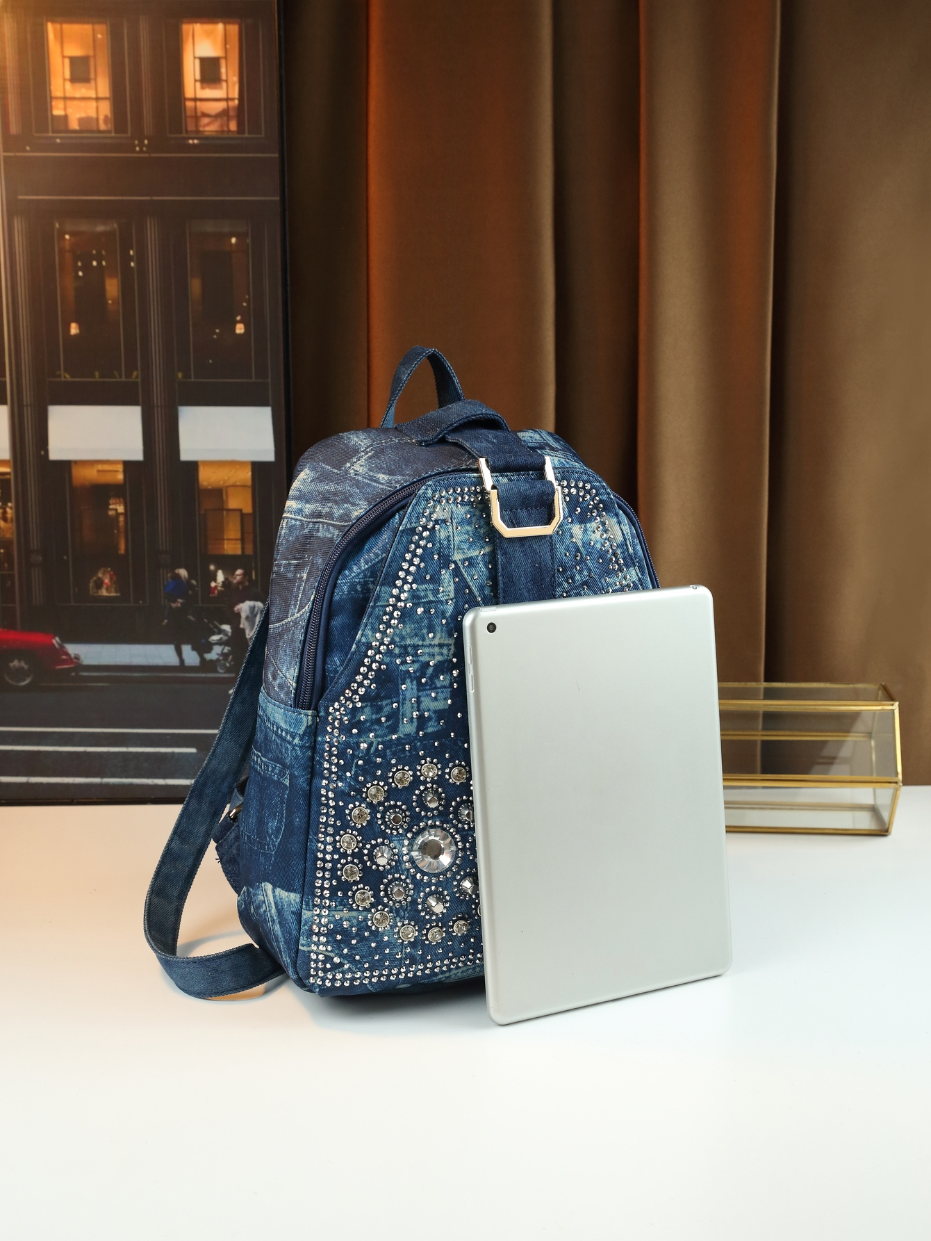 Mini Backpack worn as crossbody bag