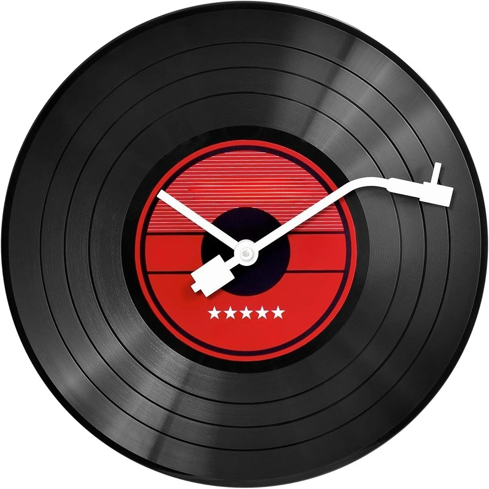 Vinilinių plokštelių laikrodis, vinilinių plokštelių mechaninis judesio mechanizmas, rodyklių papildymai, pakeitimas, remontas, plokštelių laikrodis, baterijos nepridedamos